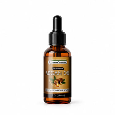 Garner's Garden Organic Argan Oil Cold-Pressed for Skin Hair Nails