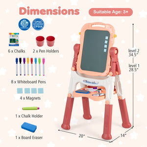 Art Easel for Kids with Adjustable Height