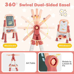 Art Easel for Kids with Adjustable Height