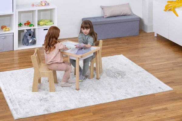 Cordia Wooden Kids Activity Table & Chair Set - Montessori-inspired for play and learning, shown at a 15-degree angle.