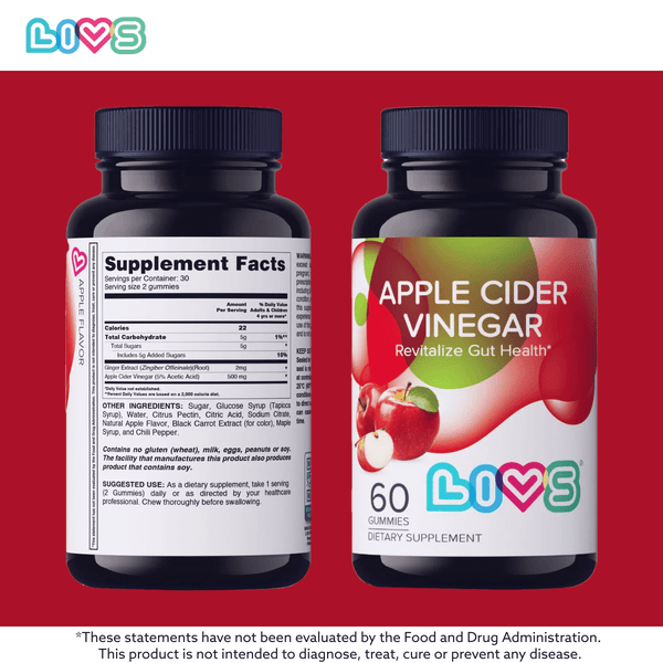 Apple Cider Vinegar Gummies in a vibrant packaging, showcasing a delicious apple flavor from angle 5.