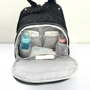 Tweed Luxe Diaper Bag Backpack