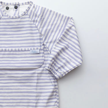 Calla and Friends Grayson Long Sleeve Bib Brush Stripes 6-36M
