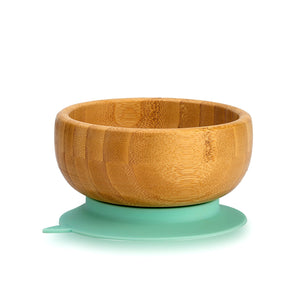 Bamboo Bowl With Suction Base