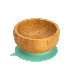 Bamboo Bowl With Suction Base