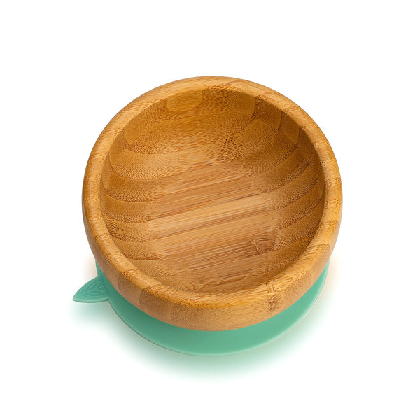Bamboo Bowl With Suction Base