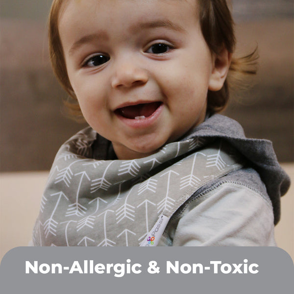 Primo Passi Bandana Bib, Grey & Yellow