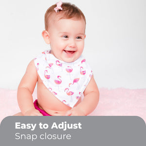 Primo Passi Bandana Bib, Flamingo & Roses