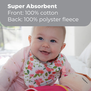 Primo Passi Bandana Bib, Flamingo & Roses