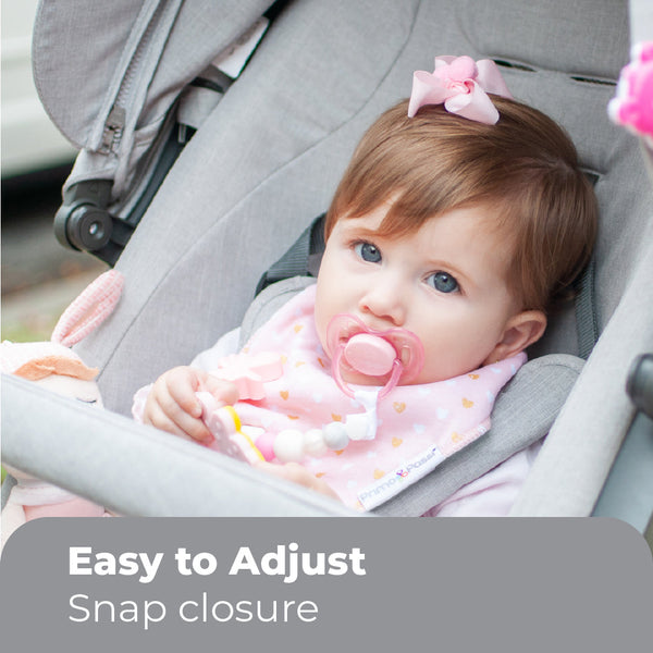 Primo Passi Bandana Bib, Hearts & Bows