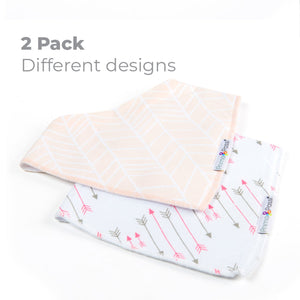Primo Passi Bandana Bib, Pink Arrows