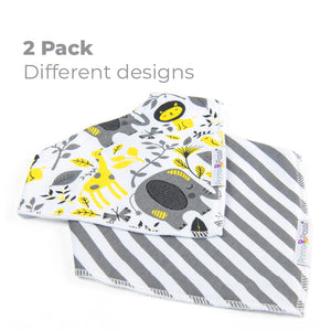 Primo Passi Bandana Bibs, Elephant Stripes