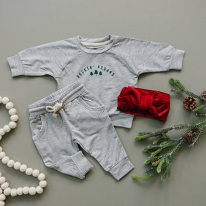 Rockin’ Around Bamboo Christmas Crewneck & Jogger Set