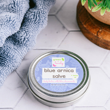 Blue Arnica Salve /// Muscle Rub with Hemp Seed Oil - MOOGCO Baby