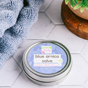 Blue Arnica Salve /// Muscle Rub with Hemp Seed Oil