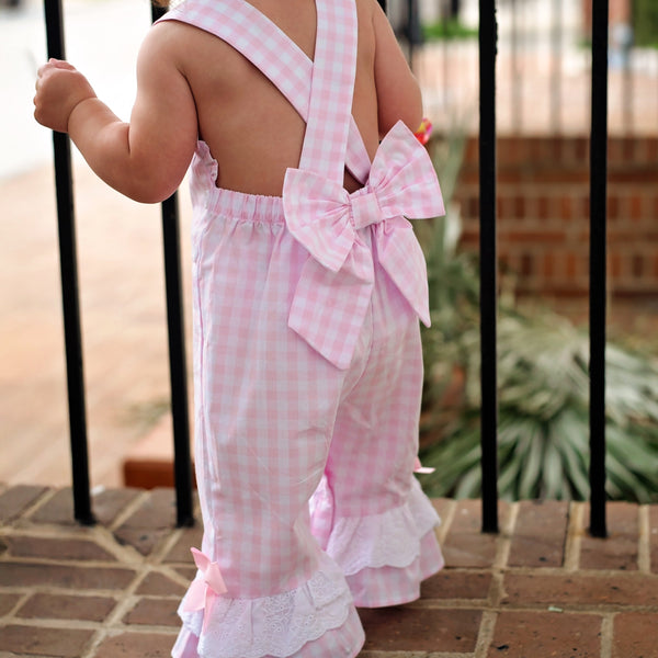 Girls Smocked First Birthday Longall - MOOGCO Baby