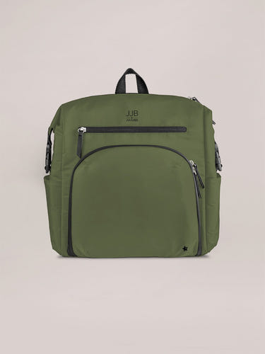 Modern Backpack Diaper Bag - Olive - MOOGCO Baby