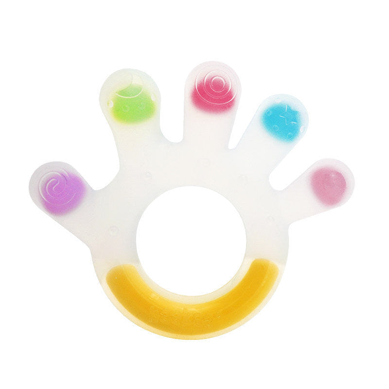 Haakaa Silicone Palm Teether 1 PK - Safe, soft, and colorful baby teether for soothing gums and promoting healthy development.