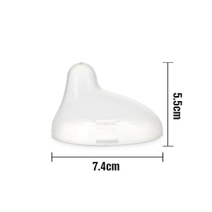 Haakaa Gen. 3 Orthodontic Nipple Replacement Cap for baby bottles, angle 4 view, essential bottle accessory.