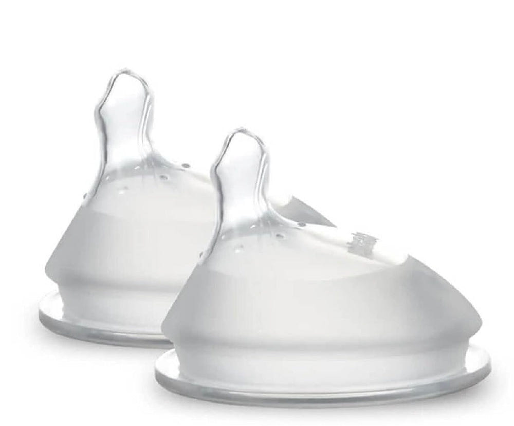 Haakaa Gen 3 Silicone Orthodontic Anti-Colic Nipple 2 PK for bottle feeding, promoting comfort and reducing colic.