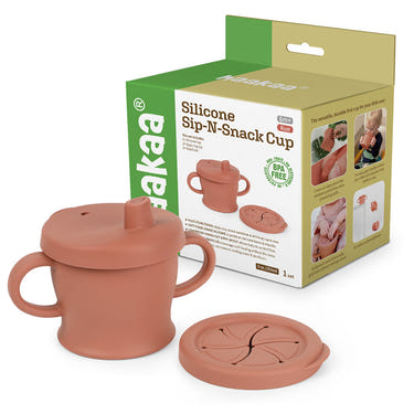 Haakaa Silicone Sip-N-Snack Cup 8 oz - versatile baby bottle for easy sipping and snacking.
