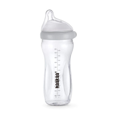 Haakaa Generation 3 Glass Baby Bottle 10 oz/300 ml - safe, durable, and eco-friendly baby feeding solution.