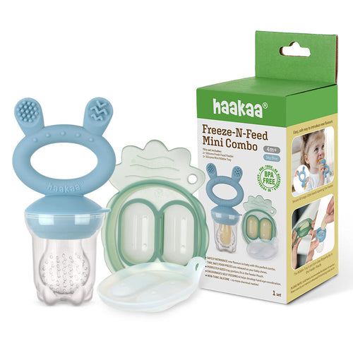 Haakaa Freeze-N-Feed Mini Combo: Baby feeding utensils for safe, easy, and fun mealtime experiences.