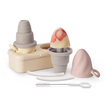 Haakaa Freeze-N-Sip Ice Cream Mould Set for fun and easy baby feeding. Perfect for homemade treats!