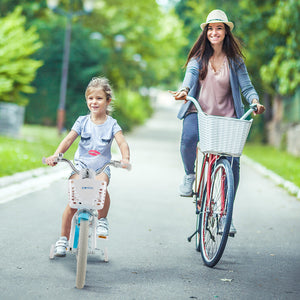 14/16/18 inch kids bike with dual brakes and adjustable seat, perfect for outdoor fun and safe riding adventures.