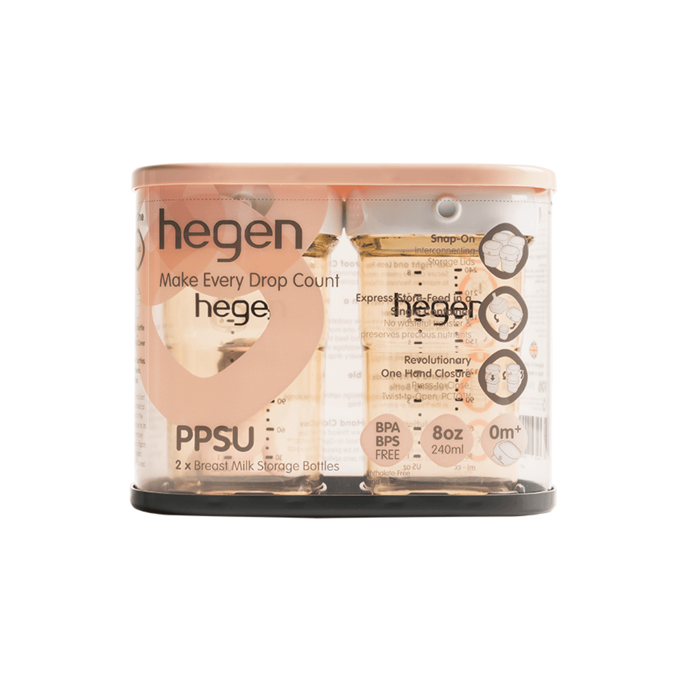 Hegen PCTO™ 240ml Breast Milk Storage Containers, PPSU, 2-Pack - Safe and convenient for storing breast milk.