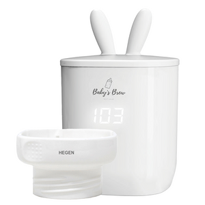 Portable bottle warmer with one adapter, shown from angle 5, perfect for on-the-go feeding.