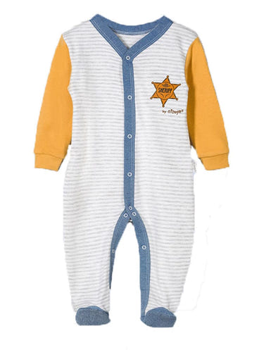 Boys Wild West Footed Bodysuit - Adorable baby outfit for little cowboys.