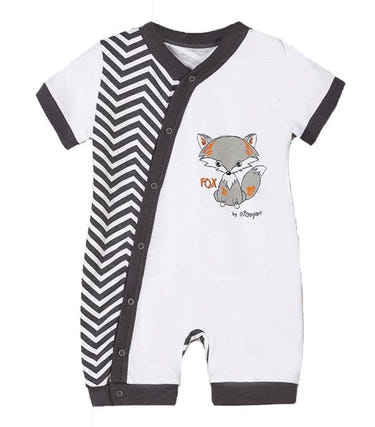Boys Romper featuring a cute fox design, perfect for stylish and playful infants.