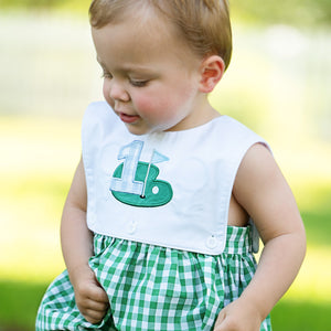 Hole-In-One First Birthday Boys Reversible Golf Bubble - MOOGCO Baby