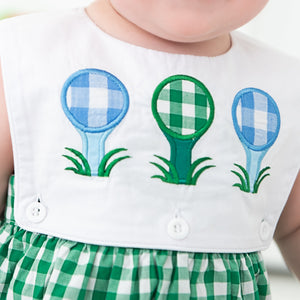 Hole-In-One First Birthday Boys Reversible Golf Bubble