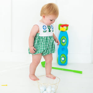 Hole-In-One First Birthday Boys Reversible Golf Bubble