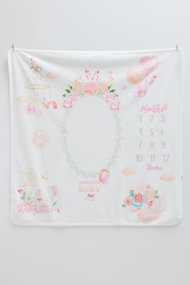Blush Milestone Blanket