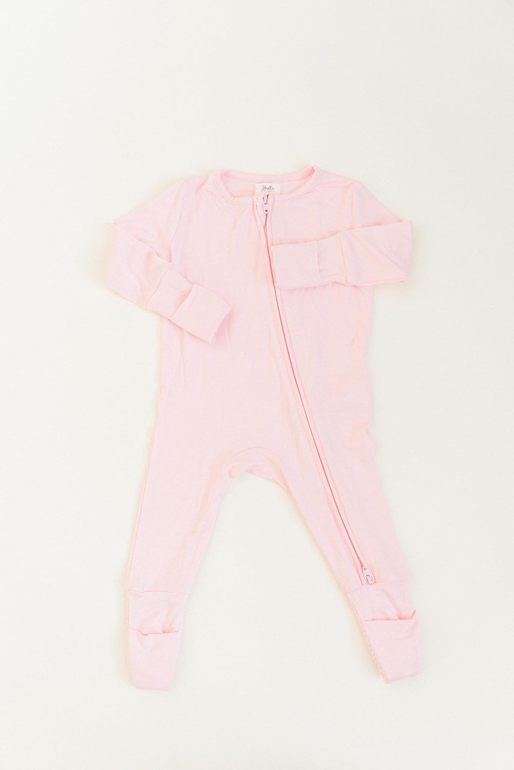 Bamboo Baby Clothes - Convertible Jumpsuit 0-3 Months - Baby Pink