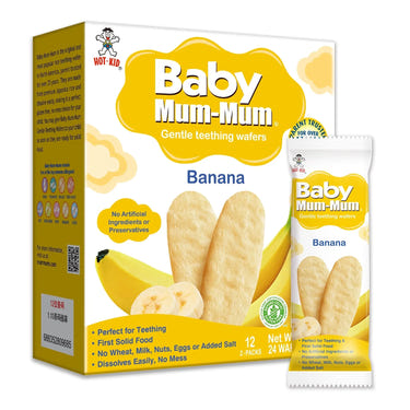 Hot Kid Baby Mum Banana Rice Biscuit, Pack of 6, 1.76 Oz