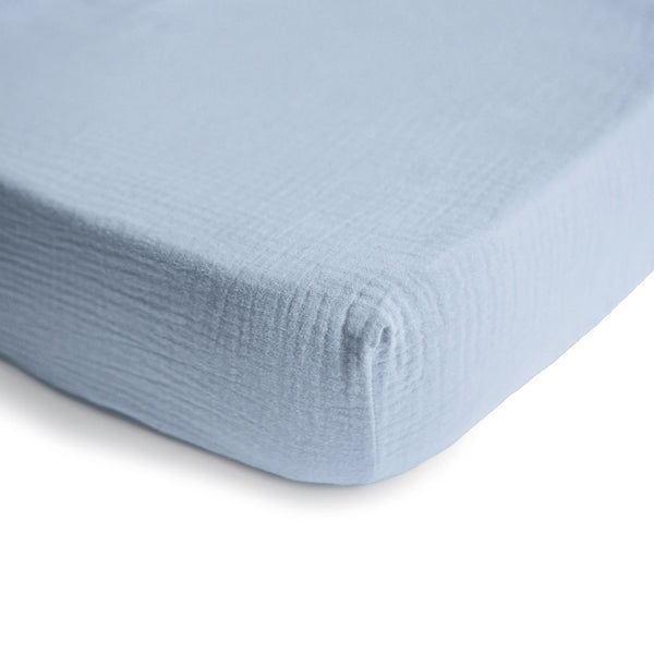 Mushie Mini Muslin Crib Sheet 100% Cotton Breathable