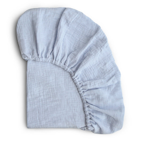 Mushie Extra Soft Muslin Crib Sheet 100% Cotton Pre-washed