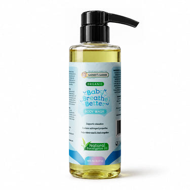 Garner's Garden Breathe Better Baby Wash eucalyptus oil for congestion