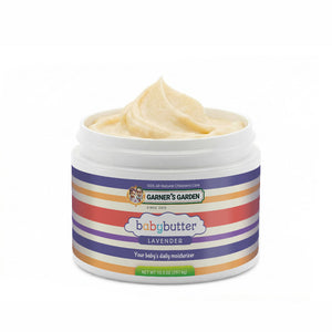 Garner's Garden Shea Baby Body Butter Unscented Lavender 10 oz