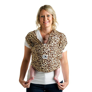 Baby K'tan Print Baby Carrier Leopard Love ready-to-wear cotton