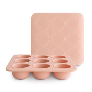 "Baby food freezer tray for easy storage and on-the-go meals, shown from angle 3."