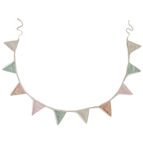Colorful baby garland for nursery decor, perfect for adding charm to your little one's room.