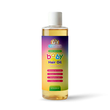 Nourishing baby hair oil for soft, healthy hair and gentle scalp care.