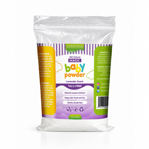 Garner's Garden Natural Bentonite Clay Baby Powder 1.8/5.9 oz