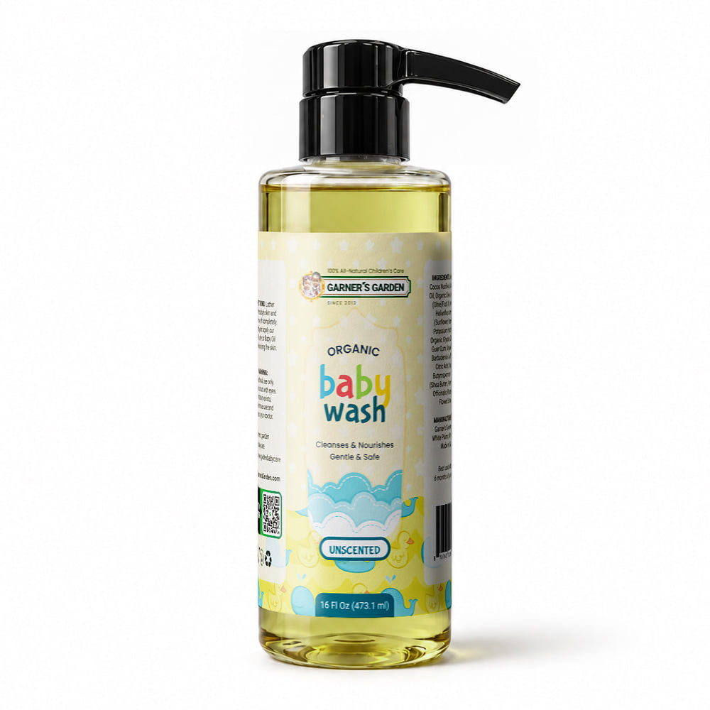 Garner's Garden Natural Organic Baby Wash Unscented Lavender
