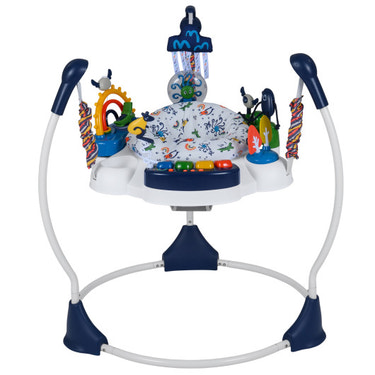 Baby Activity Center Baby Jumper and Bouncer with 6 Interactive Toys Lights and Music-Blue